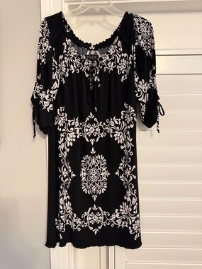Enfocus Studio Black & White Dress-Size 14